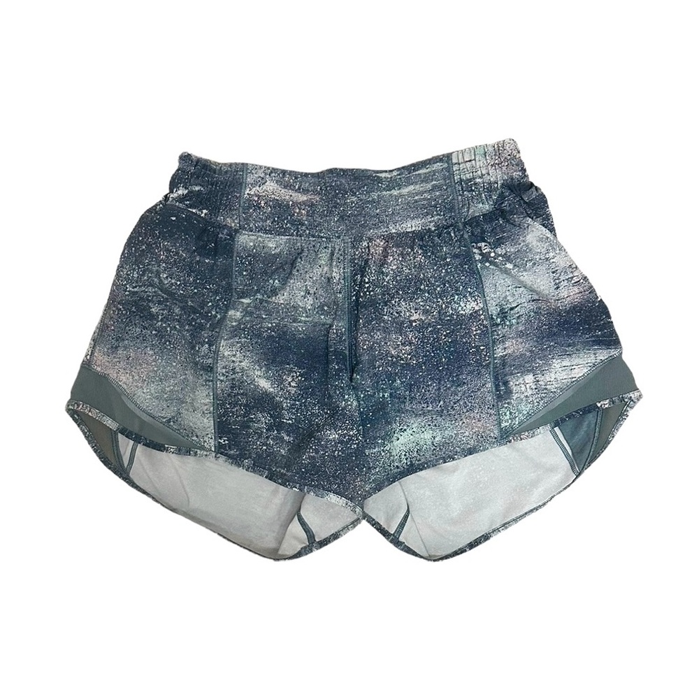Lululemon Hotty Hot Shorts 4” in Azurite Mint Tint Mystic Green Size 4 Tall